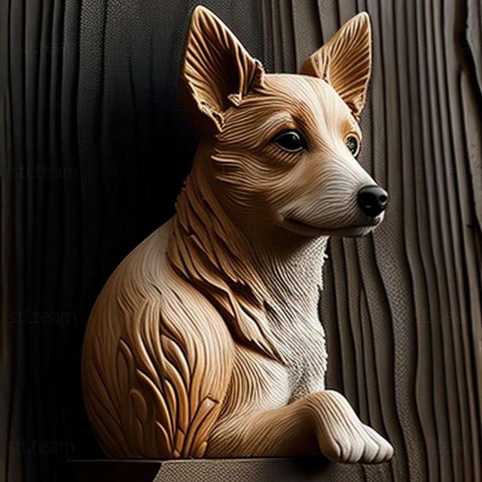 3D model Japanese Terrier dog (STL)